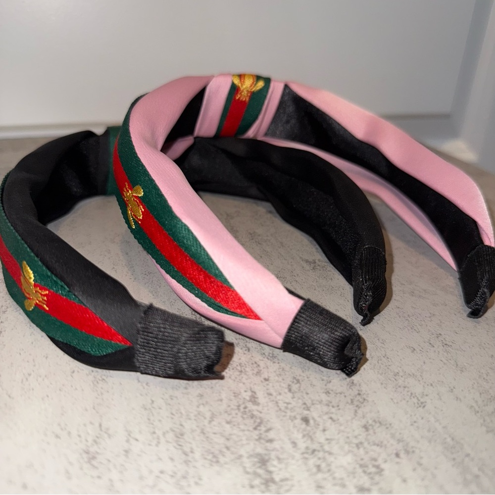 Set of 2 - Black & Pink Headbands - Picture 5 of 5